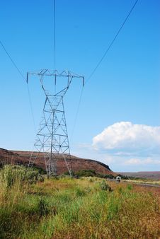 Power Line Royalty Free Stock Photography Power Line Royalty Free Stock Photography