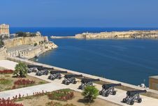 View To Grand Harbour Of Valetta Stock Photos View To Grand Harbour Of Valetta Stock Photos