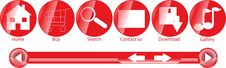 Web Buttons Stock Photography