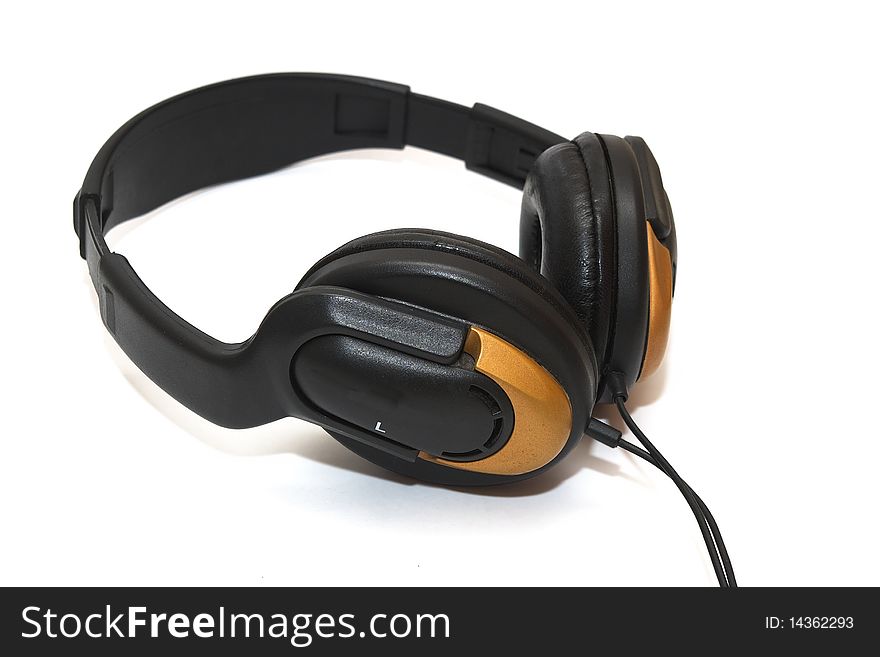 Photo of the headphones on white background