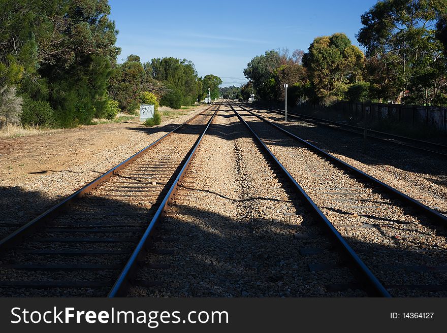 Image of rail road tracks
