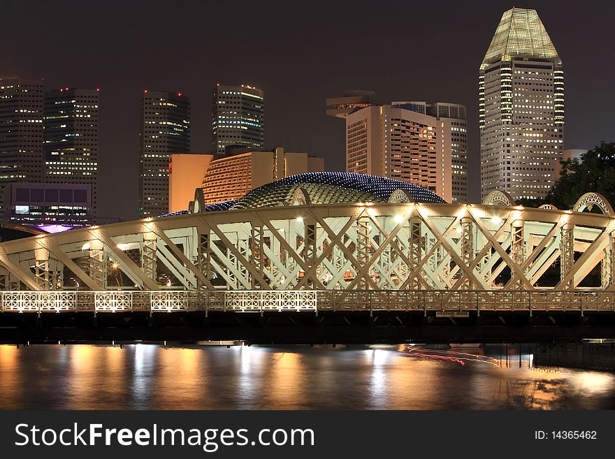 Night view of singapore city. Night view of singapore city