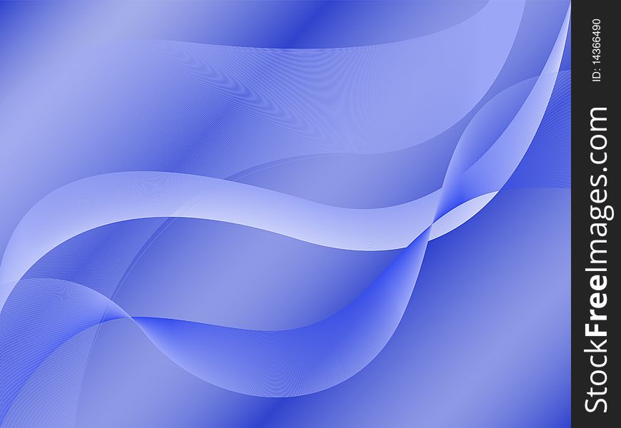 Abstract blue background with overlapping translucent waves