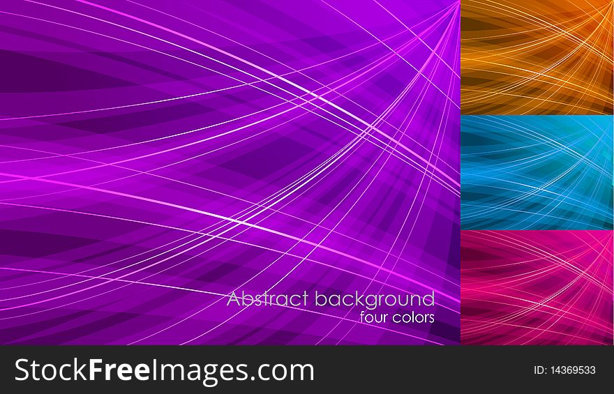 Abstract background in four color options