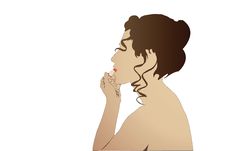 Girl With Lipstick Stock Photography Girl With Lipstick Stock Photography