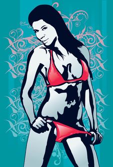 Free Sexy Bikini Clad Woman Royalty Free Stock Images - 14376029