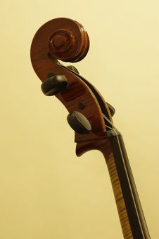 Cello Scroll Royalty Free Stock Image Cello Scroll Royalty Free Stock Image