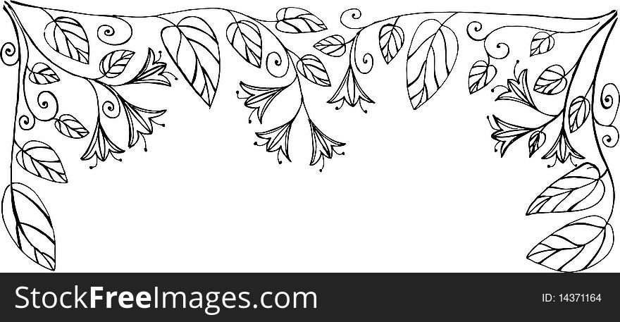 Abstract hand drawn vector backgorund. Abstract hand drawn vector backgorund