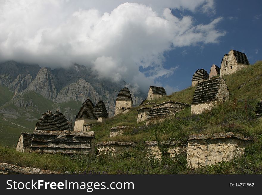 Historical town of dead people in mountain. Historical town of dead people in mountain