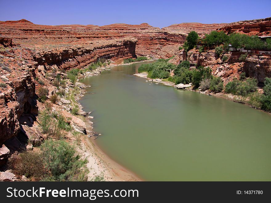 San Juan river near Mexican Hat , Utah