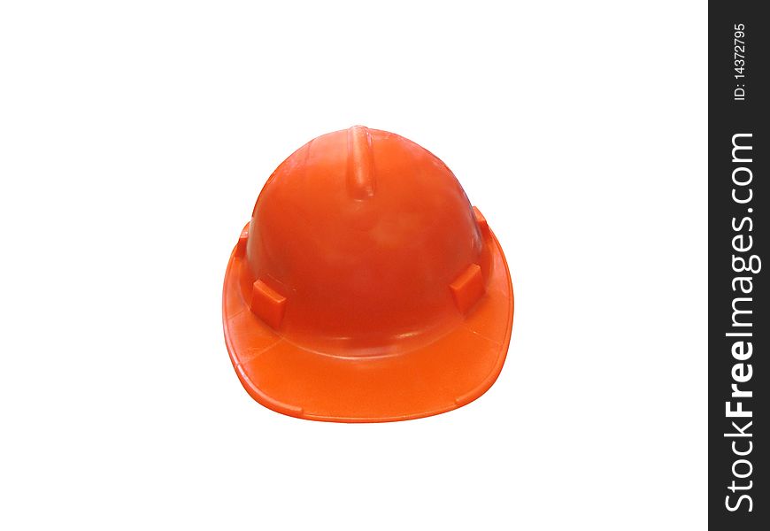 Hard hat under the white background