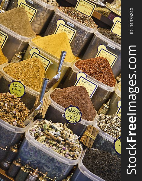 Turkey, Istanbul, Spice Bazaar, turkish spices for sale