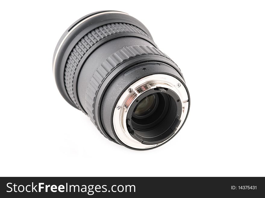 Zoom wideangle lens for slr camera (isolated on the white). Zoom wideangle lens for slr camera (isolated on the white)