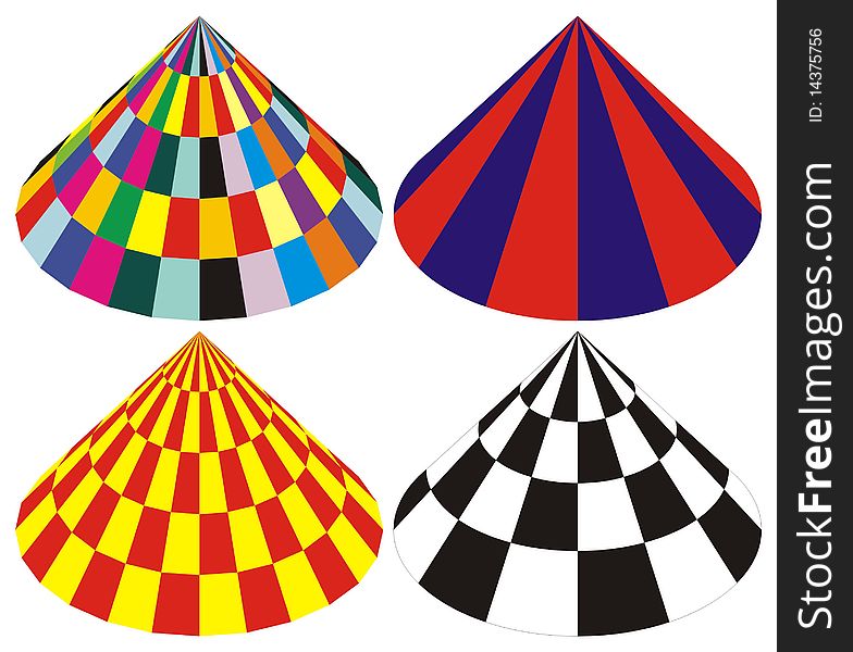 Cone Made With Rectangle Shapes