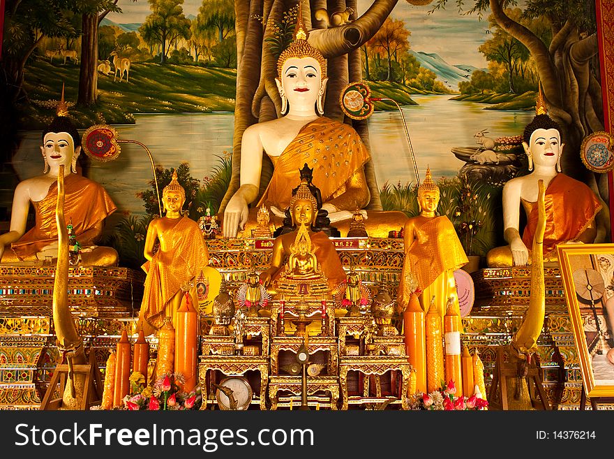 In thai call Pang Marnvichai,Thai sixth month buddha image. In thai call Pang Marnvichai,Thai sixth month buddha image