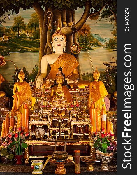 In thai call Pang Marnvichai,Thai sixth month buddha image. In thai call Pang Marnvichai,Thai sixth month buddha image