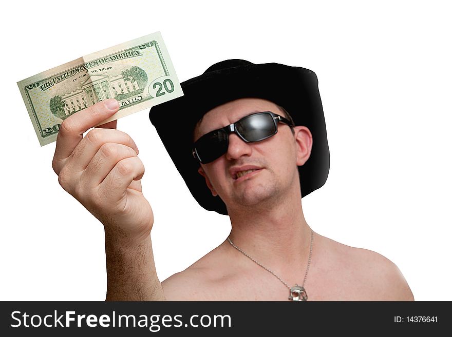 Photo Of A Man With $20 In One Hand