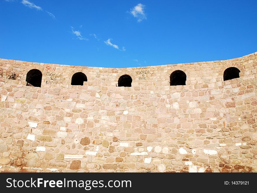 Ankara castle and blue sky