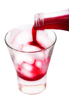 Red Fruit Juice Stock Photography