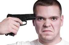 Man Trying To Make Suicide Stock Photos Man Trying To Make Suicide Stock Photos
