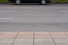 Sidewalk And Road Royalty Free Stock Images