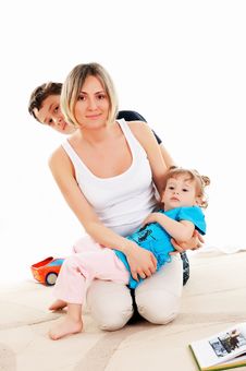 Mother And Her Daughter And Son Stock Image Mother And Her Daughter And Son Stock Image