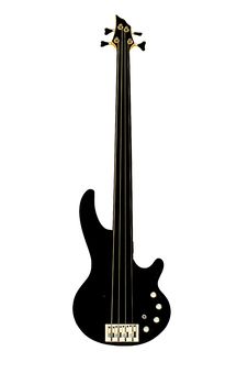 Fretless Bass Guitar Royalty Free Stock Photography Fretless Bass Guitar Royalty Free Stock Photography