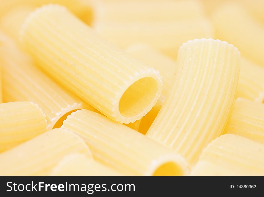 Detail of Macaroni pasta