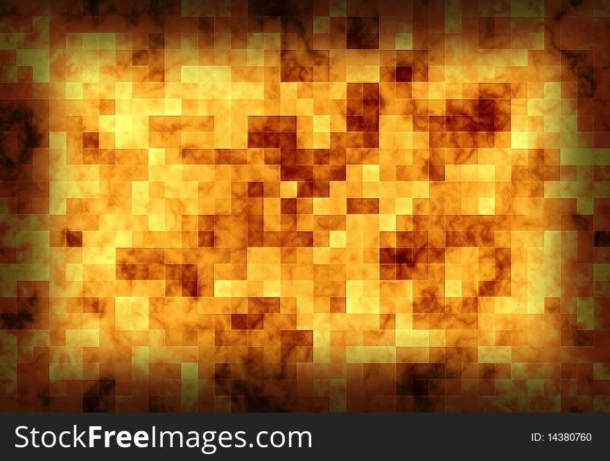 Imitation of the  golden mosaics, abstract background