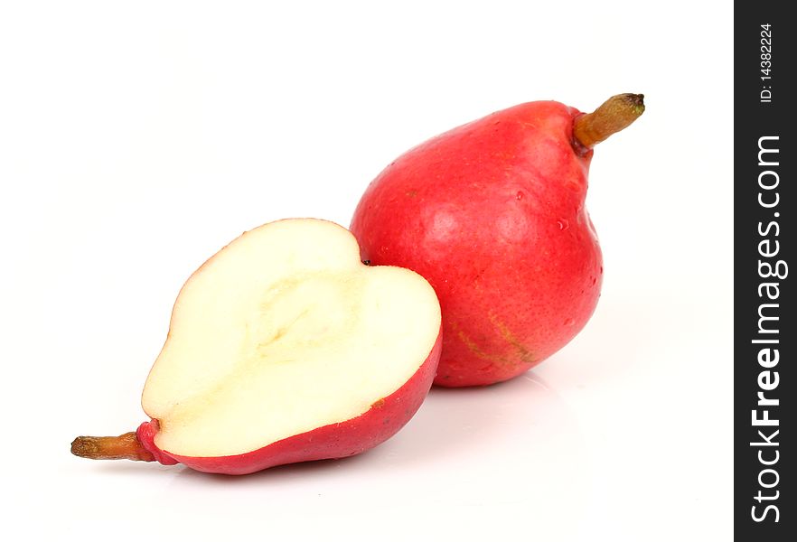 Fresh  fruit on a white background