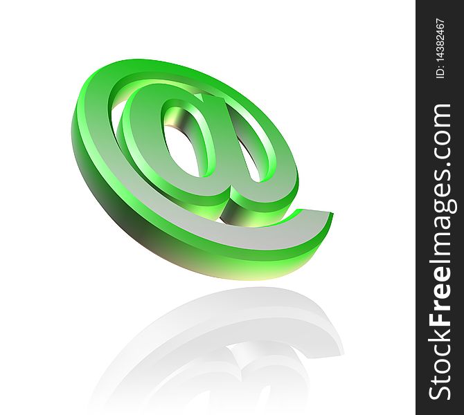 3D Email Symbol