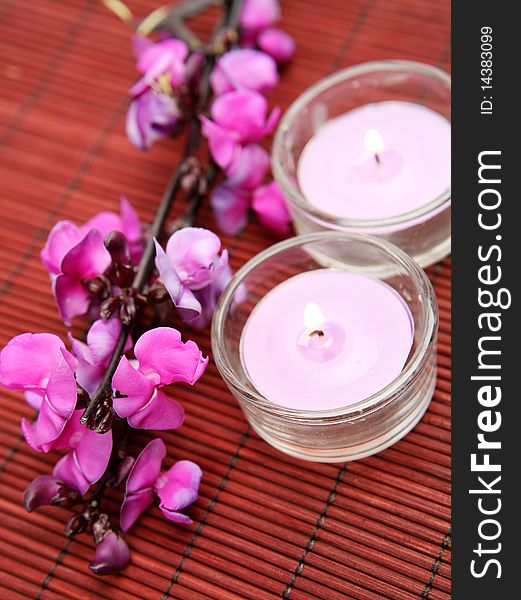 Fine Flowers And Candles