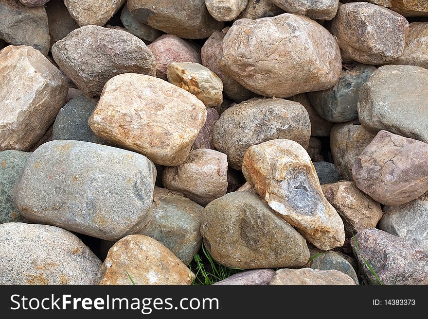 Close up of heap of large stone. Close up of heap of large stone