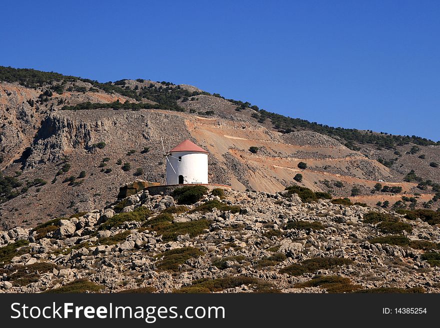 View on a mill, Greece