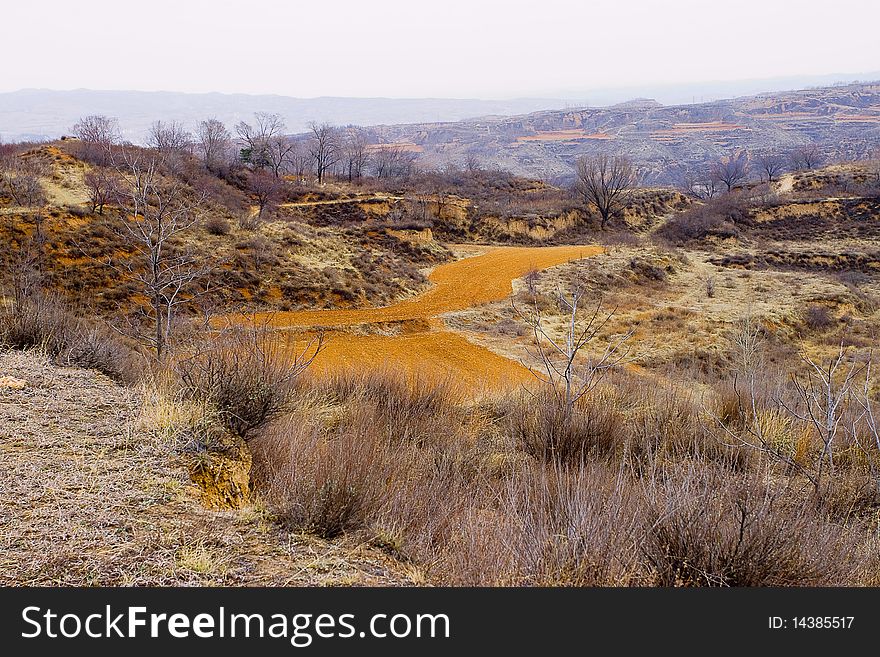 Shanxi Loess Plateau Mountain