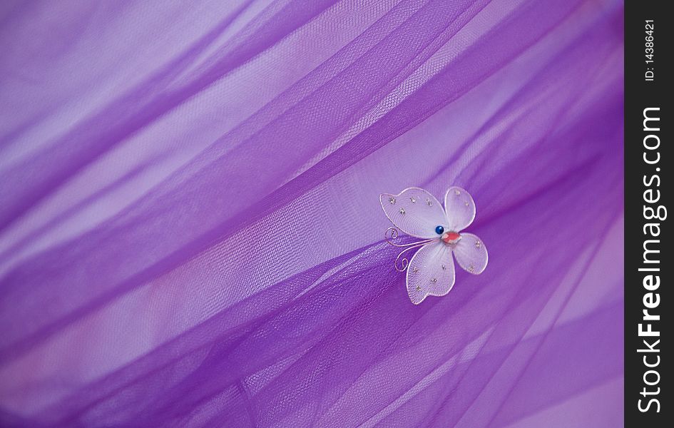 Butterfly On Wedding Dress