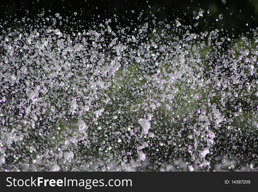 Outdoor fountain shot, close-up view. Outdoor fountain shot, close-up view