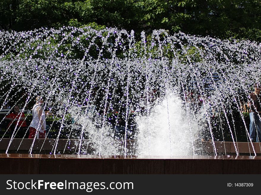 Beauty fountain in Moscow