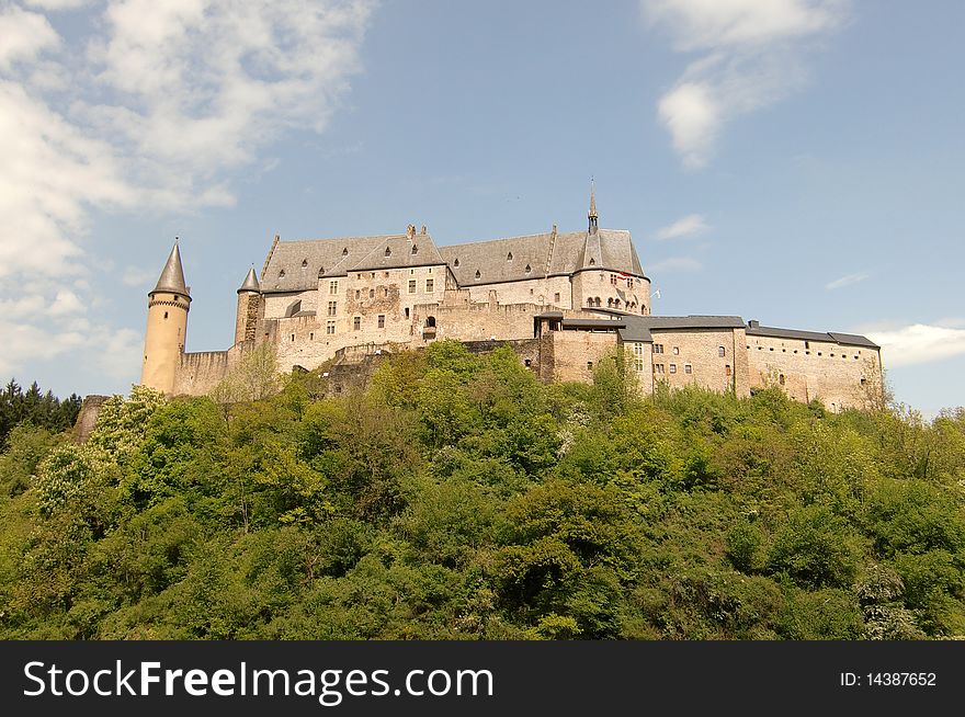 Beautiful old castle in Luxembourg, Europe. Beautiful old castle in Luxembourg, Europe.