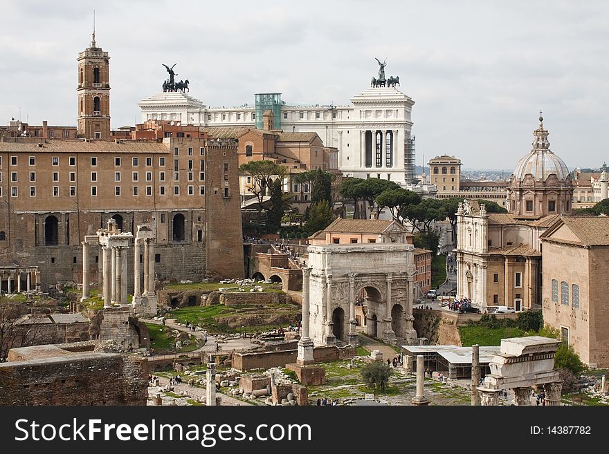 The Ancient Forum, Rome Italy