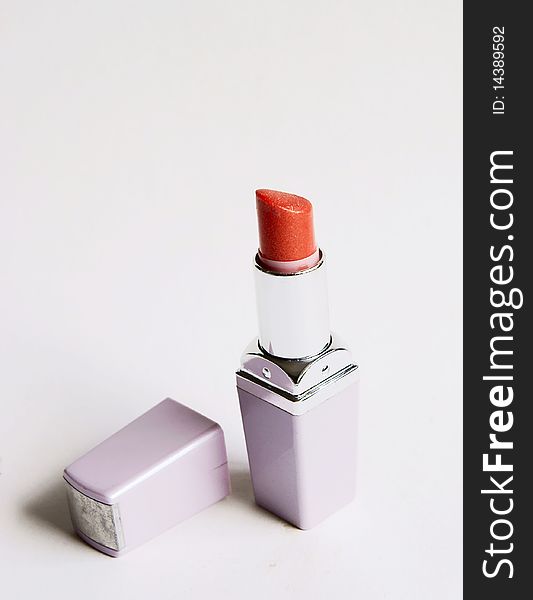 A lipstick isolated over white background