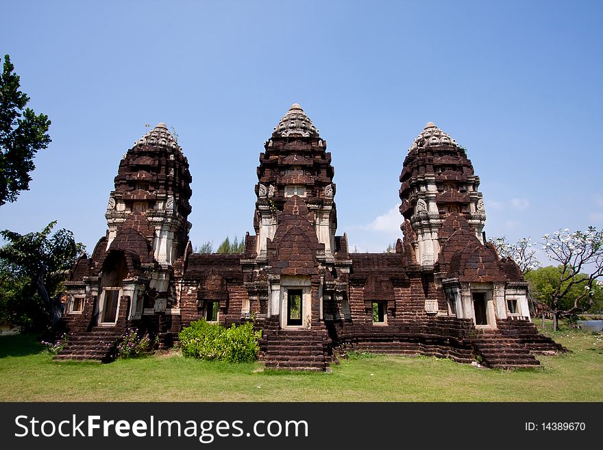 Old castel in thailand,art of thailand