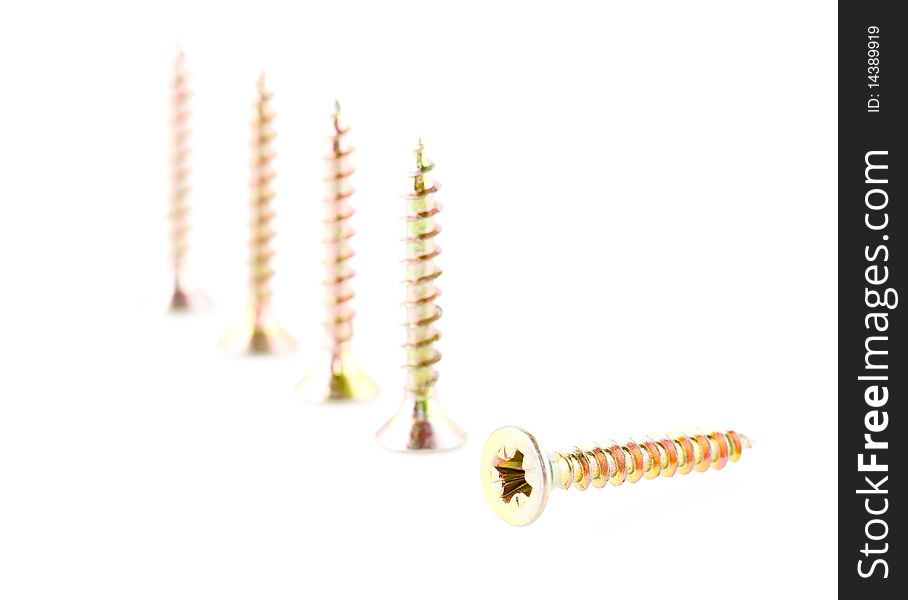 Screws (isolated on the white)