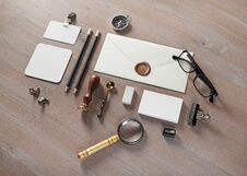 Retro Stationery Template Royalty Free Stock Photography Retro Stationery Template Royalty Free Stock Photography