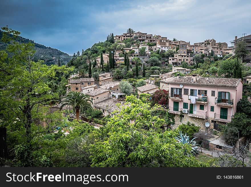 Deia - old village in the mountain of Mallorca, Spain - Europe
