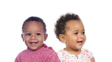 Free Two Afro American Babies Royalty Free Stock Image - 143839496