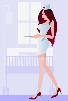 The Attractive Young Nurse Stock Photography The Attractive Young Nurse Stock Photography