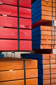 Free Colored Lumber Royalty Free Stock Images - 14390469