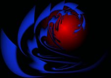 Dark Blue Fractal Royalty Free Stock Photos Dark Blue Fractal Royalty Free Stock Photos