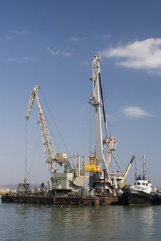 Port Cranes Royalty Free Stock Image Port Cranes Royalty Free Stock Image